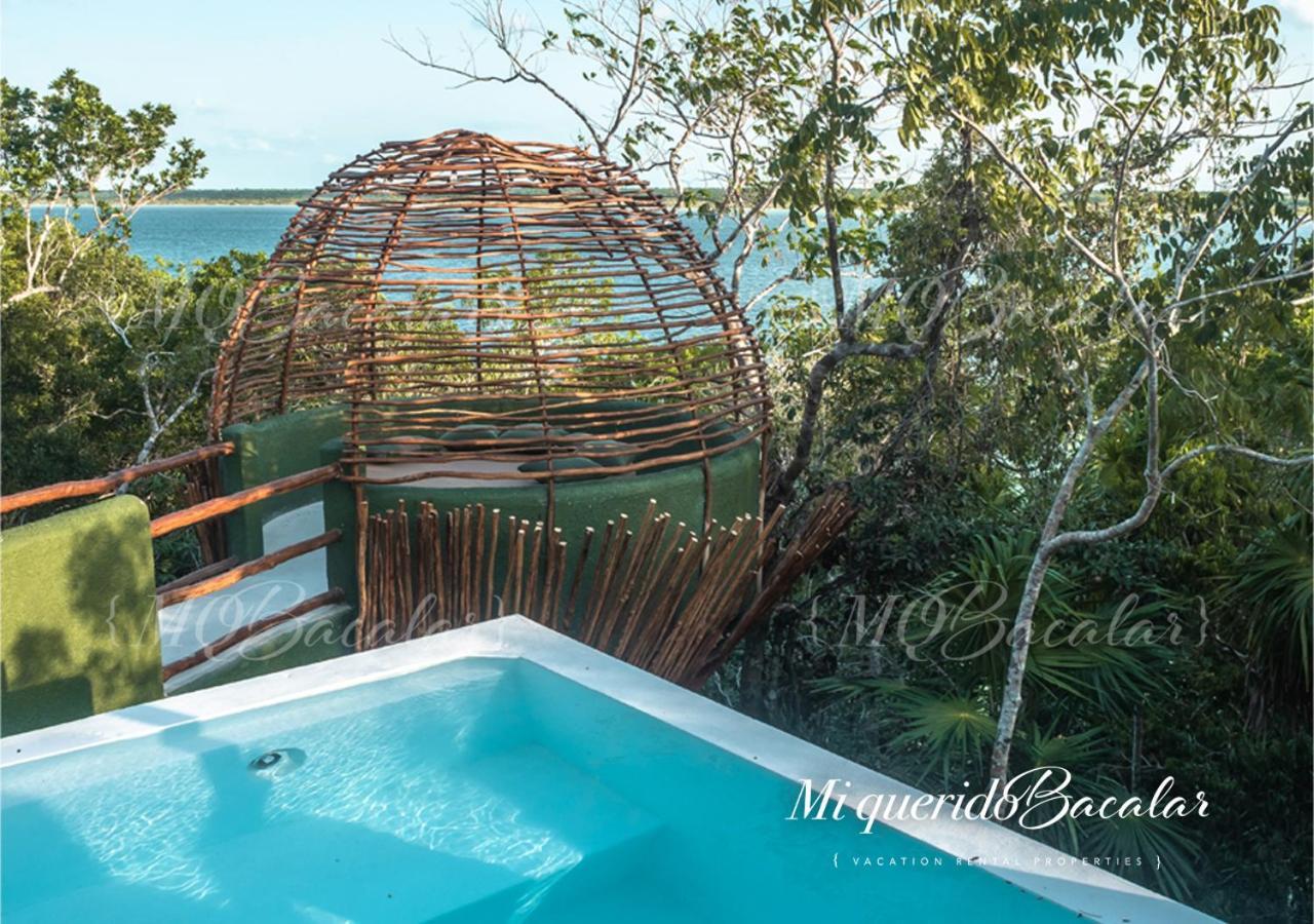 Casa Pibe, Private Jacuzzi, Pier And Rooftop Villa Bacalar Eksteriør bilde